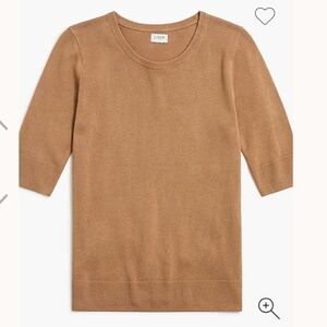 J. Crew Short-sleeve linen-blend crewneck sweater NWT